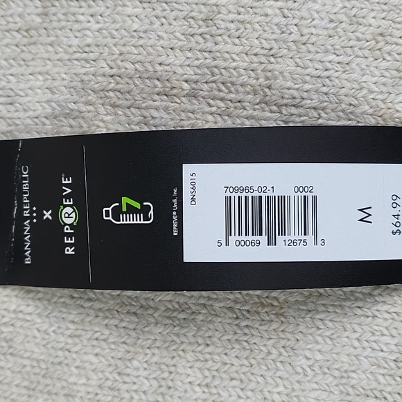 NWT Banana Republic Factory Cozy  Crew Neck Pullover Sweater Oatmeal Cream - Picture 8 of 14